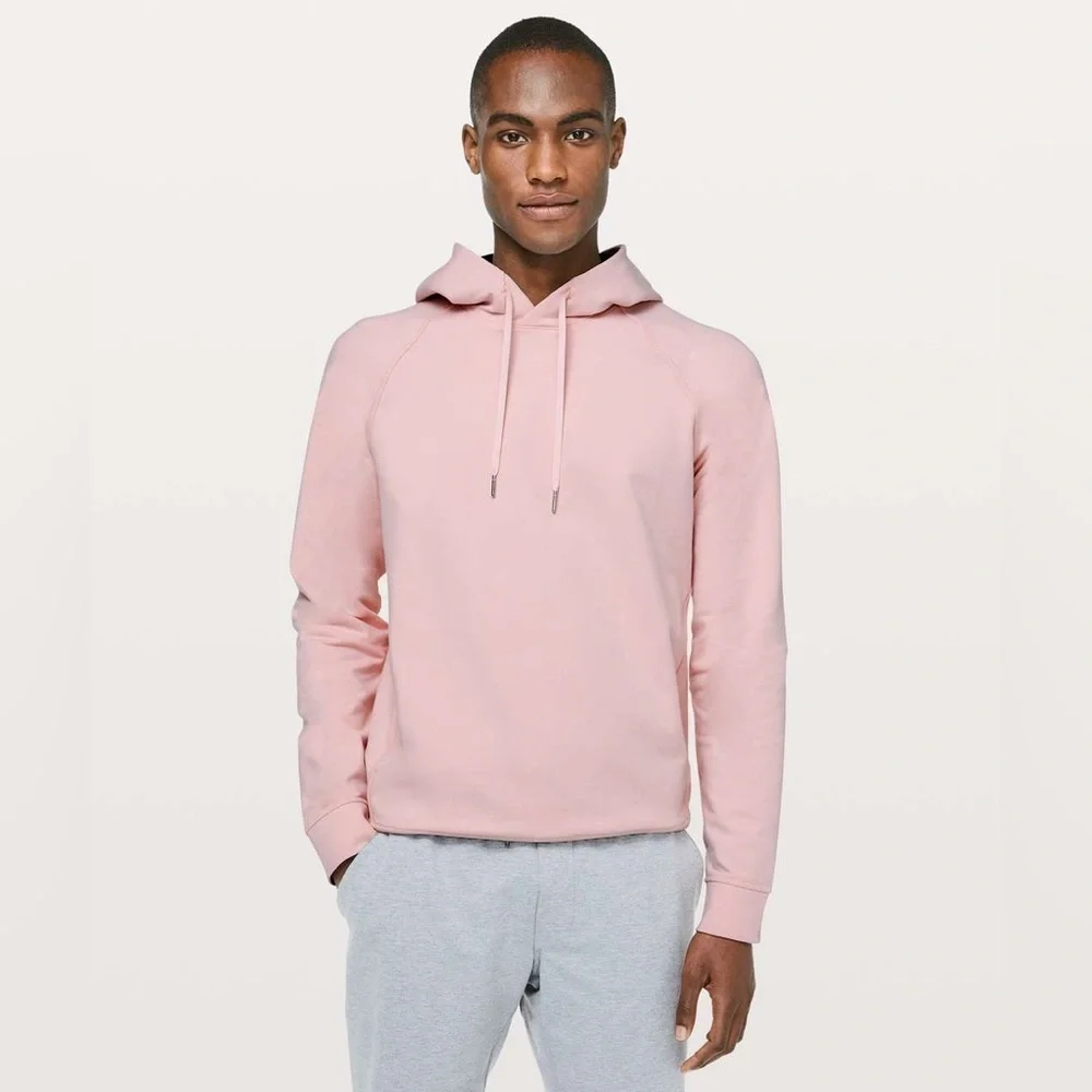 Lululemon Mens City Sweat Pullover Pink Blossom Sz M